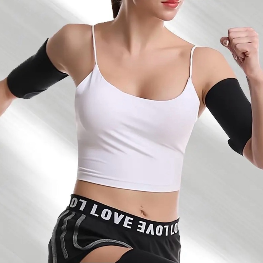 Black and Silver Arm Shapers for Ultimate Toning, NEW - Picture 3 of 7